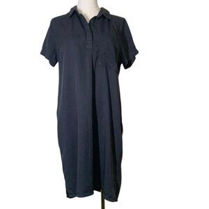 NWOT. Gap Dark Grey Short Sleeve Shirt Dress. Size M.